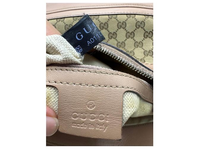 Borsa Tote Gucci Princy in tela monogram e pelle Marrone Beige - vista 16