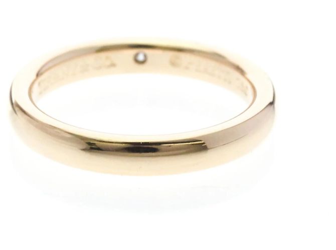Tiffany & Co. Elsa Peretti 1 Diamant Stacking Ring 18K Roségold mit Diamant Golden - Ansicht 2