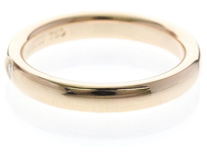 Tiffany & Co. Elsa Peretti 1 Diamant Stacking Ring 18K Roségold mit Diamant Golden - Ansicht 3