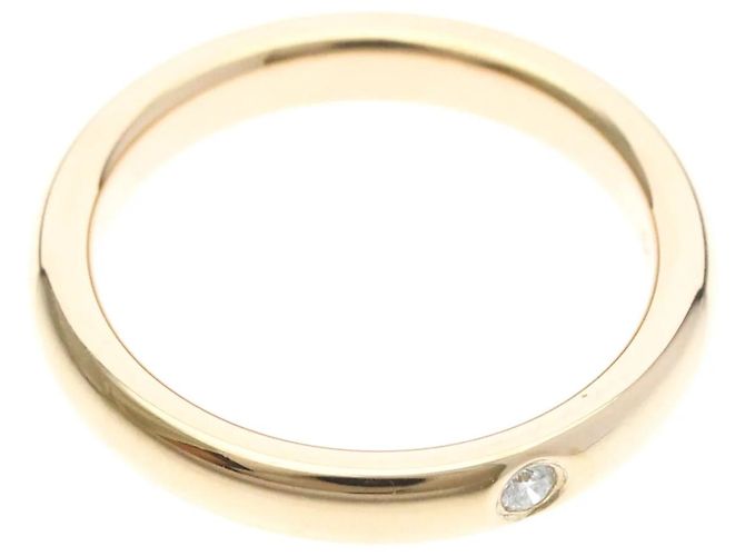 Tiffany & Co. Elsa Peretti 1 Diamant Stacking Ring 18K Roségold mit Diamant Golden - Ansicht 5