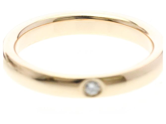 Tiffany & Co. Elsa Peretti 1 Diamant Stacking Ring 18K Roségold mit Diamant Golden - Ansicht 6