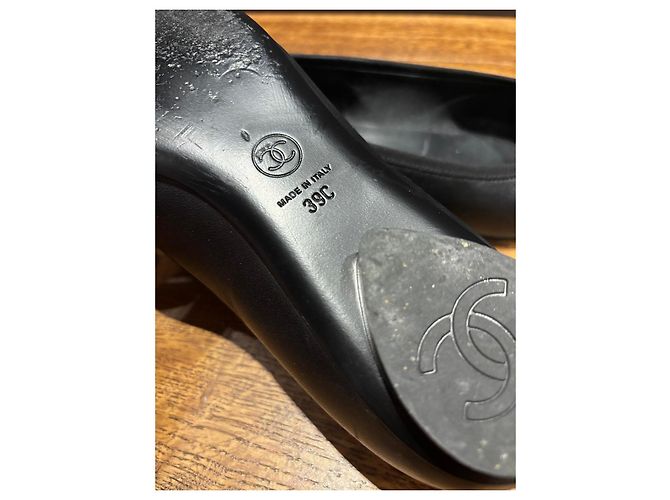 Chanel Ballerine Black & White con punta a contrasto Nero Bianco - vista 2