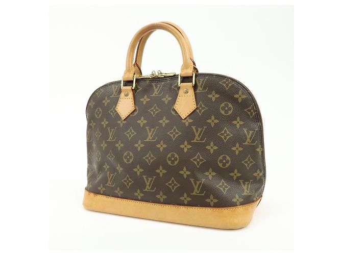 Louis Vuitton Alma Monogram Canvas MM Marrom - vista 3