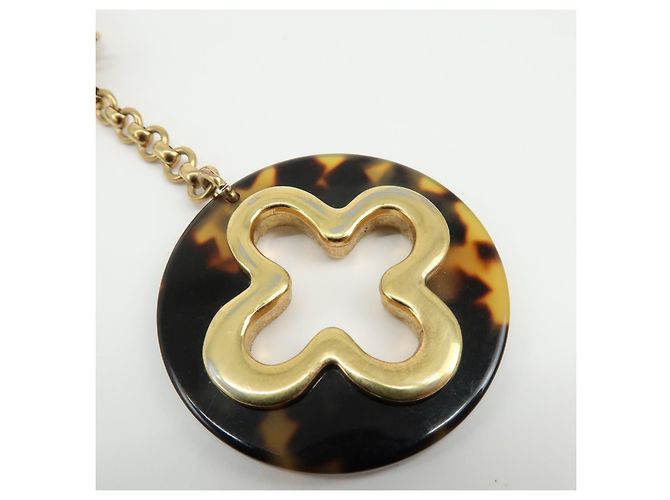 Charm per borsa Louis Vuitton Insolence in metallo e tartaruga D'oro - vista 6