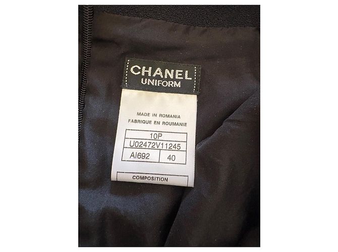 Autre Marque Chanel Uniform schwarzer Bleistiftrock - Ansicht 4