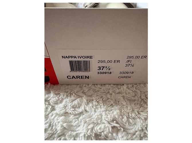 Carel Mary Jane Schuhe aus cremeweißem Leder Aus weiß - Ansicht 8