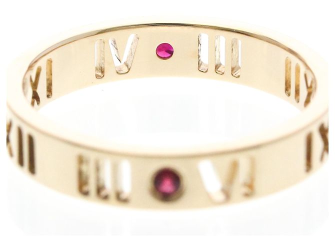 Tiffany & Co. Atlas Pierced 18K Rose Gold and Diamonds 3.5mm D'oro - vista 7