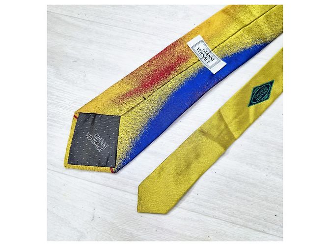Cravatta Gianni Versace in Seta Multicolore Medusa - vista 4