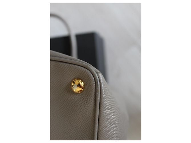 Bolso de mano Prada Saffiano Cuero Gris - vista 14