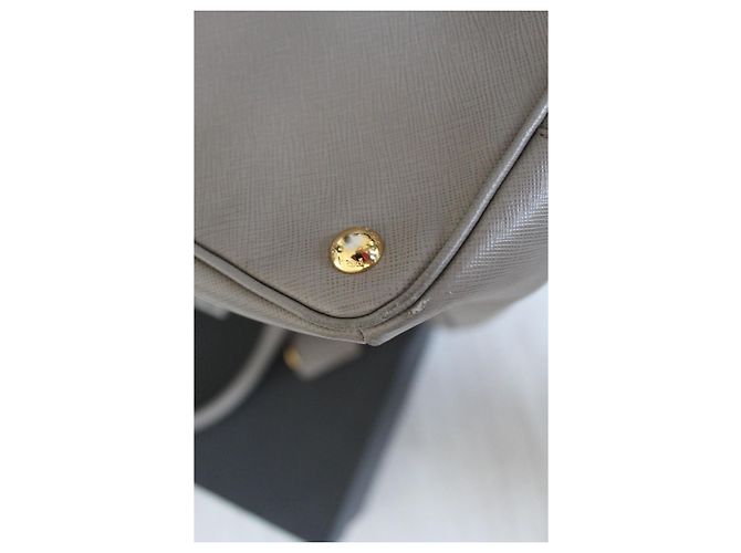 Bolso de mano Prada Saffiano Cuero Gris - vista 15