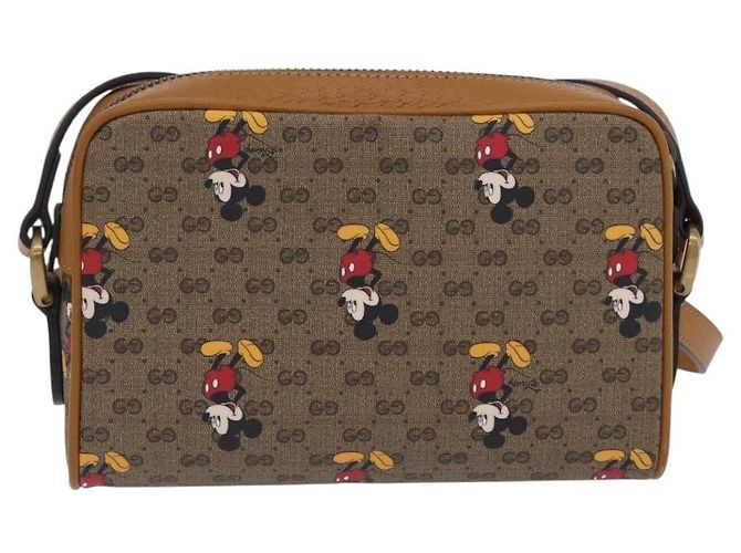 Gucci Disney Mickey Mouse Printed Mini GG Coated Canvas Mini Beige - vista 2