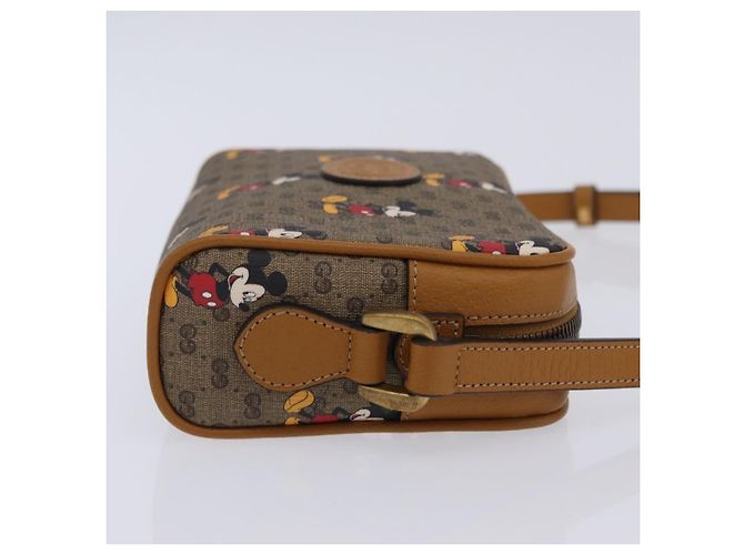 Gucci Disney Mickey Mouse Printed Mini GG Coated Canvas Mini Beige - vista 3
