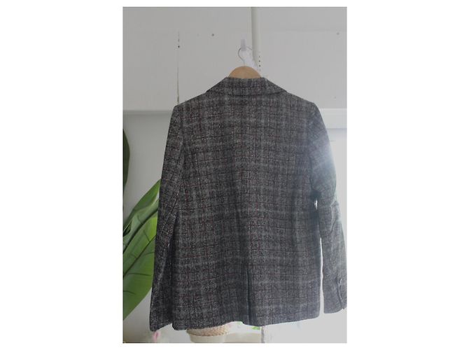 Autre Marque Mii Studio Blazer grau-rot kariert - Ansicht 5