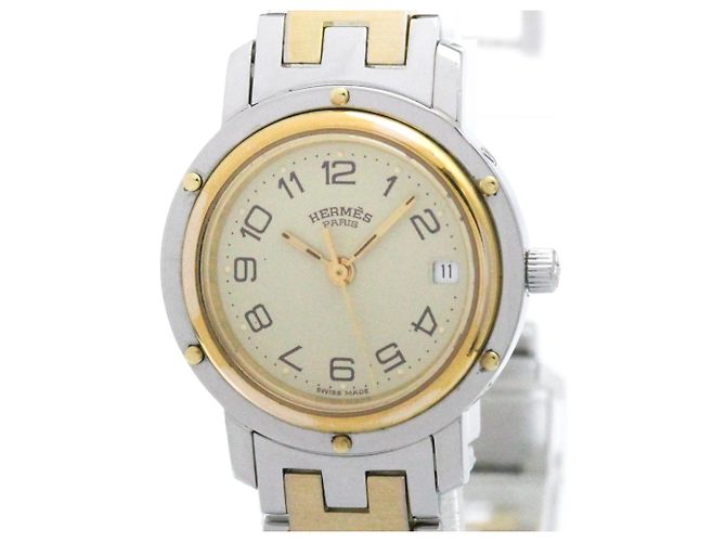 Hermès Hermes Clipper Quartz Stainless Steel and Plated Metal 36 - Ansicht 4