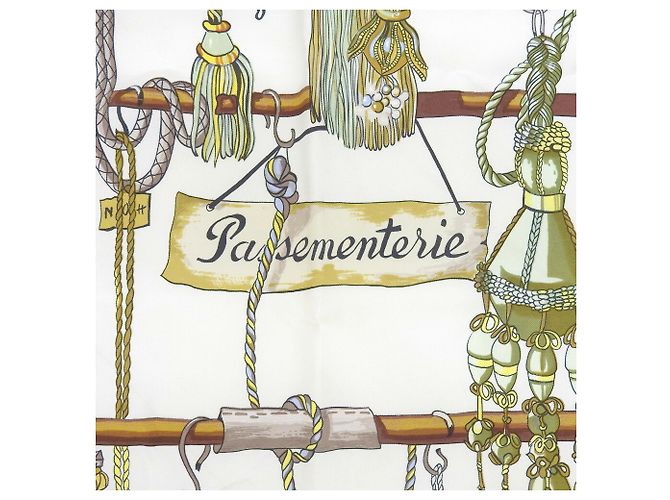 Hermès Hermes Carre 90 Passementerie Tassel Schal Schwarz Mehrfarben - Ansicht 3