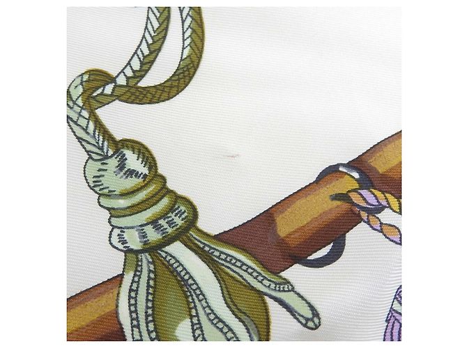 Hermès Hermes Carre 90 Passementerie Tassel Schal Schwarz Mehrfarben - Ansicht 7