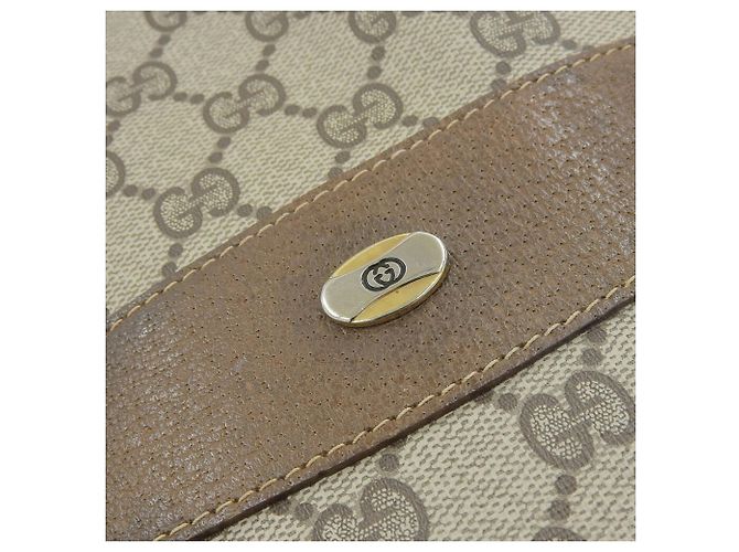 Sac à main cabas Gucci GG Plus Marron Beige - vue 5