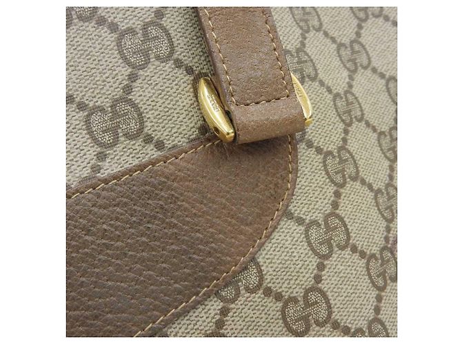 Sac à main cabas Gucci GG Plus Marron Beige - vue 6