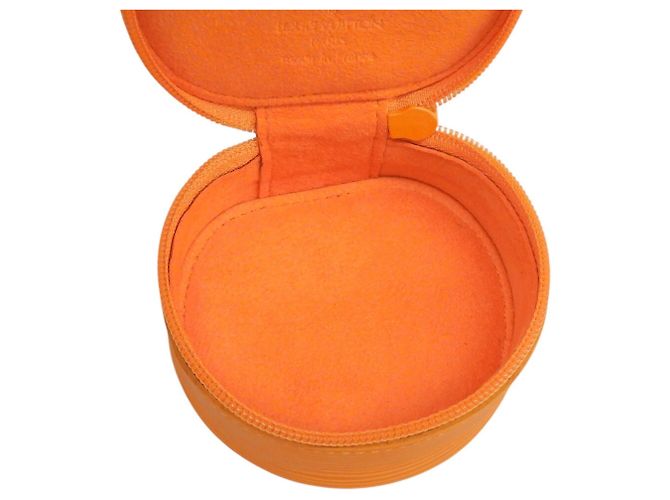 Louis Vuitton Epi Ecrin Bijou Case Pouch Arancione - vista 3