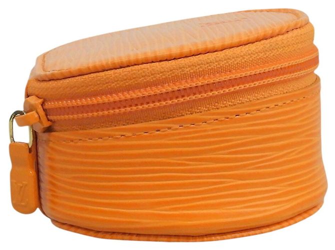 Louis Vuitton Epi Ecrin Bijou Case Pouch Arancione - vista 6
