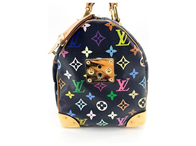 Louis Vuitton Speedy Monogram Multicolor 30 Nero - vista 3