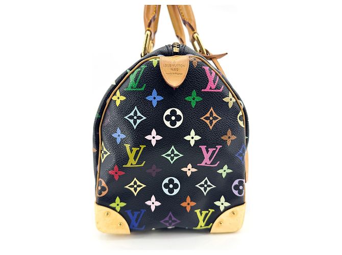 Louis Vuitton Speedy Monogram Multicolor 30 Nero - vista 4