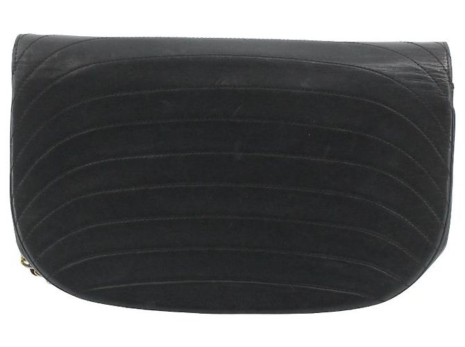 Chanel Vintage Half Moon Flap Quilted lambskin medium Schwarz - Ansicht 2