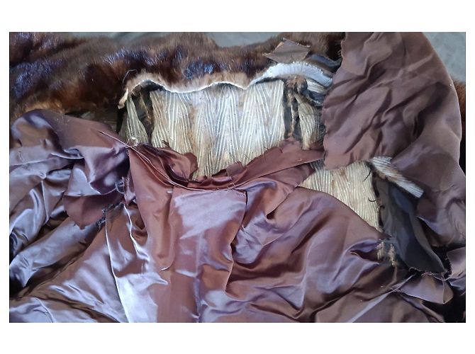 Autre Marque Manteau en fourrure de vison marron Paul Montana - vue 3