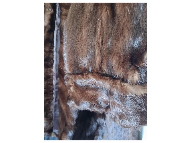 Autre Marque Manteau en fourrure de vison marron Paul Montana - vue 5