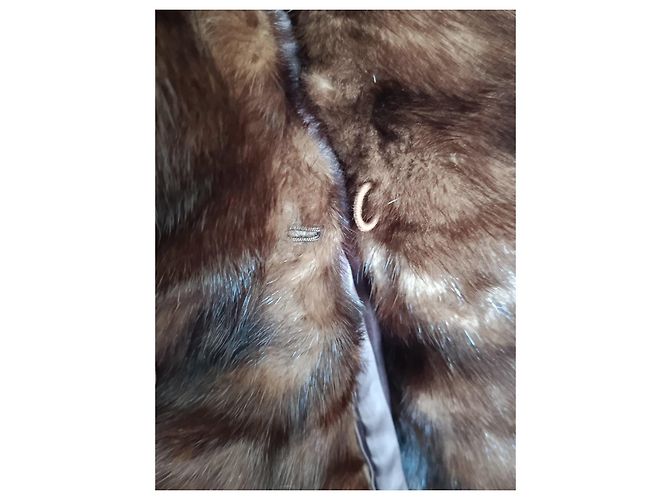 Autre Marque Manteau en fourrure de vison marron Paul Montana - vue 6