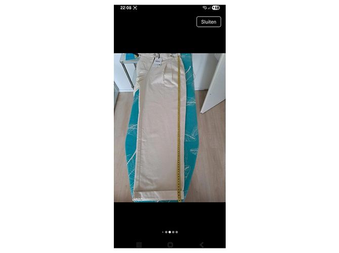 Pantalones Barbour de algodón beige - vista 5