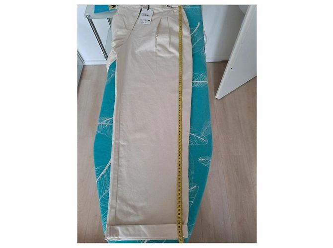 Pantalones Barbour de algodón beige - vista 6