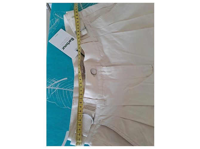 Pantalones Barbour de algodón beige - vista 9