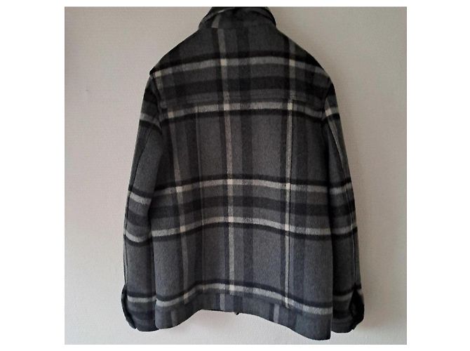 Autre Marque Casaco curto Lane Preto Branco Cinza - vista 2
