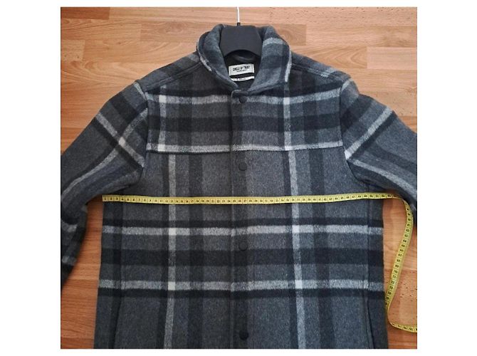 Autre Marque Casaco curto Lane Preto Branco Cinza - vista 3