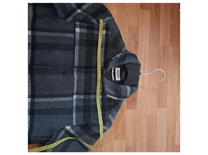Autre Marque Casaco curto Lane Preto Branco Cinza - vista 4