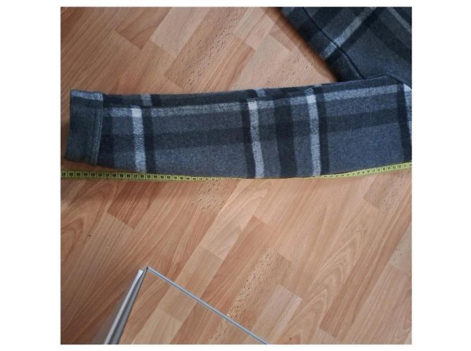 Autre Marque Casaco curto Lane Preto Branco Cinza - vista 7