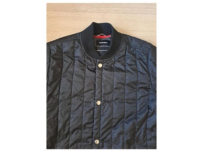 Diesel Steppbomberjacke Schwarz - Ansicht 6