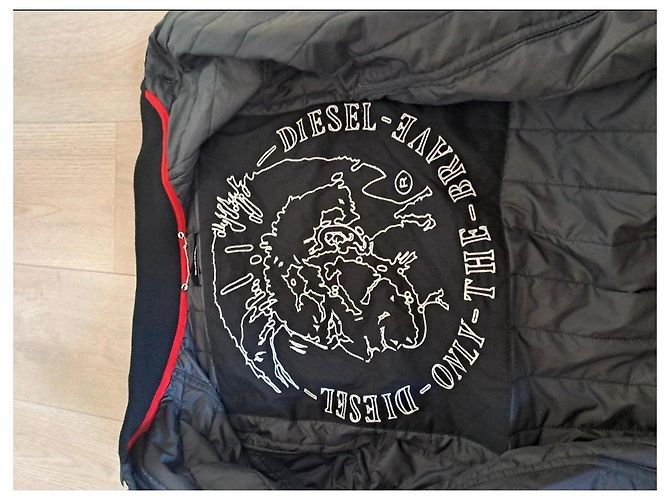 Diesel Steppbomberjacke Schwarz - Ansicht 7