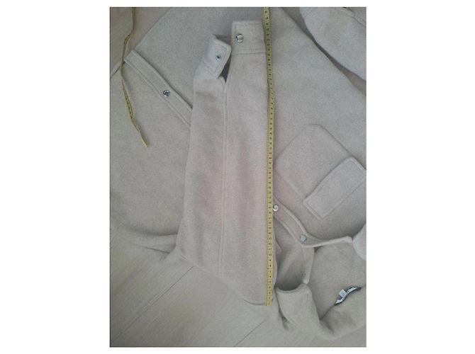 Autre Marque Sovracamicia beige in misto lana - vista 4