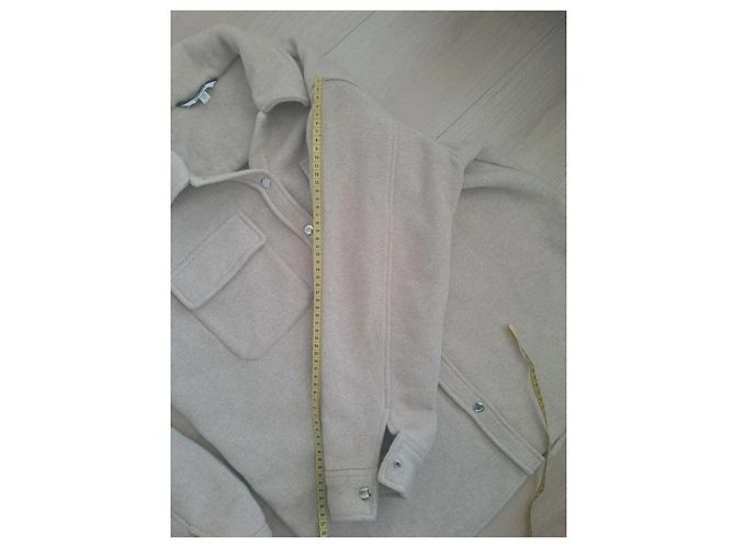Autre Marque Sovracamicia beige in misto lana - vista 5