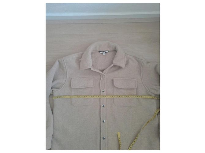 Autre Marque Sovracamicia beige in misto lana - vista 6