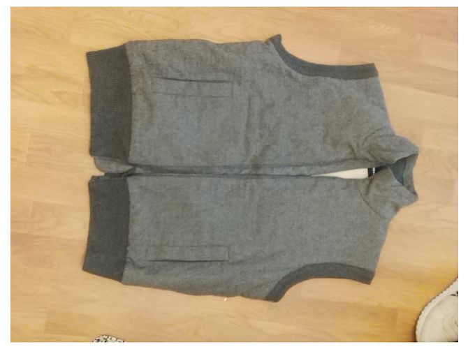 Hugo Boss BOSS technical wool vest grey - view 2