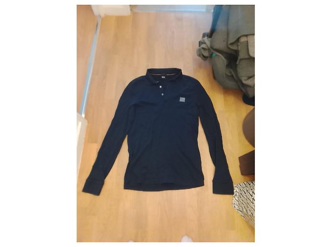 Hugo Boss Polo de manga larga BOSS Hombre Azul oscuro - vista 2