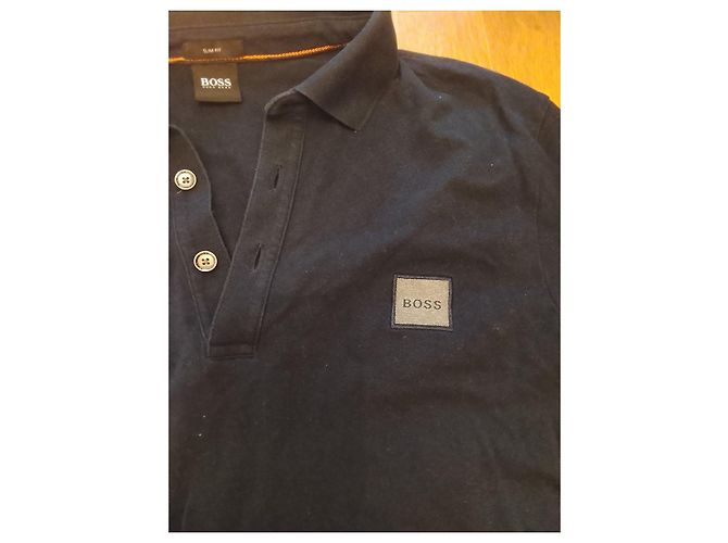Hugo Boss Polo de manga larga BOSS Hombre Azul oscuro - vista 6