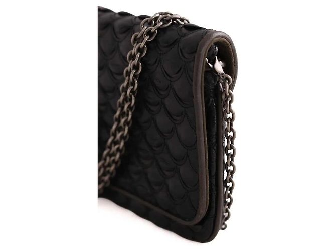 Autre Marque Dior Clutch aus schwarzem Leder - Ansicht 2
