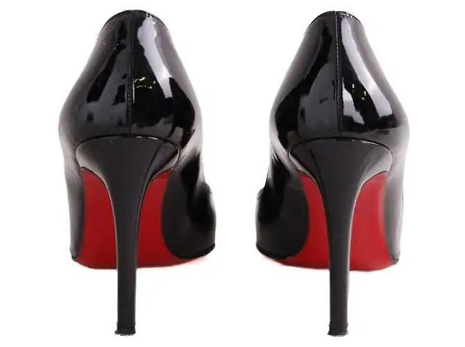 Décolleté Christian Louboutin in pelle nera - vista 2