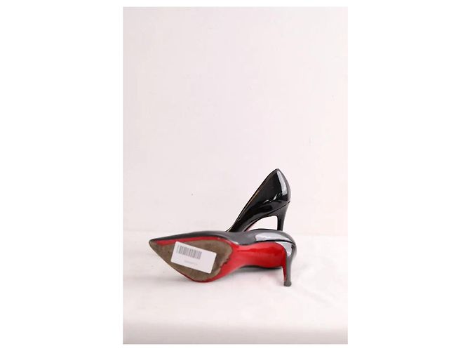 Décolleté Christian Louboutin in pelle nera - vista 6