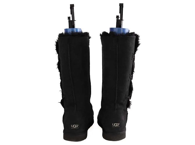 Stivali Ugg in pelle nera Nero - vista 2