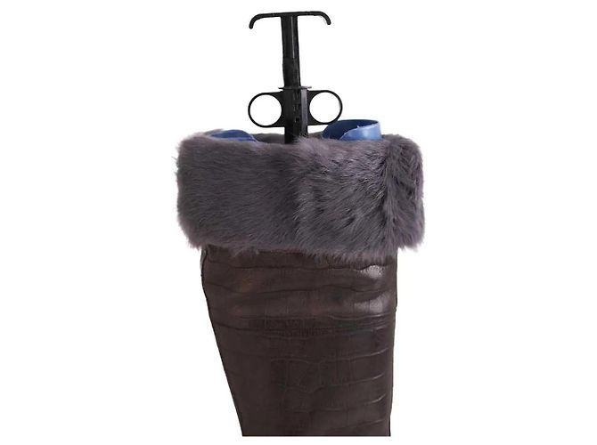 Santoni Brown Leather Boots - view 4